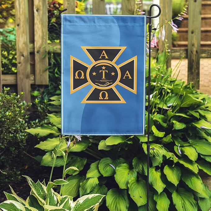 Alpha Tau Omega Licensed Flag Garden 12x19 inches Flag Banner Yard Decor Outdoor Decoration (Alpha Tau Omega #6)