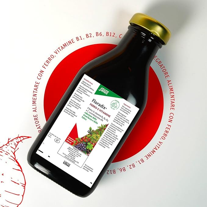 Flora, Floradix Iron + Herbs, Natural 17 fl (500 ML)
