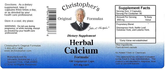 Herbal Calcium Formula 100 caps 100