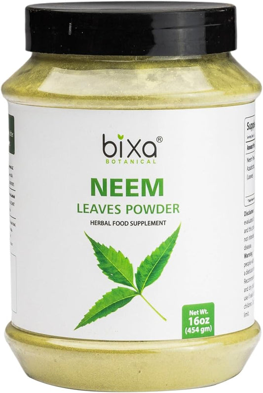 bixa BOTANICAL Neem Leaf Powder (Azadirachta 1 Pound 16 Oz, 1 |