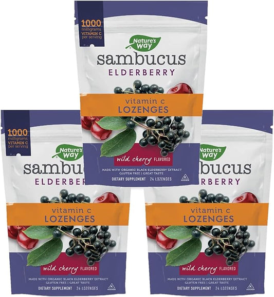Nature’s Way Sambucus Elderberry Lozenges, 1000 24 Count