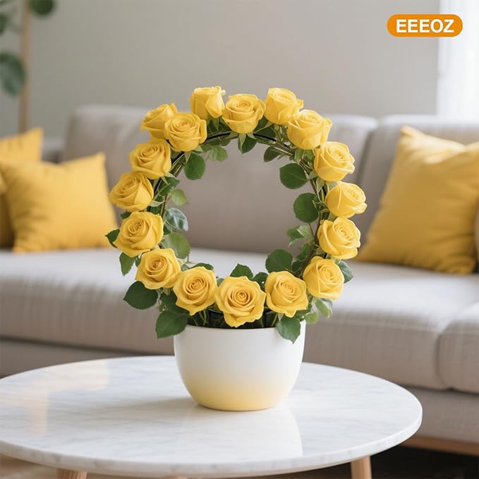 4 Pack Trellis for Potted Plants for Climbing Plants with 20 Reusable Garden Ties - 16 Inch Plant Trellis Indoor Supports for Potted Plants, Flowers, Tomatoes - Hoya Trellis,Indoor Plant Trellis(1)