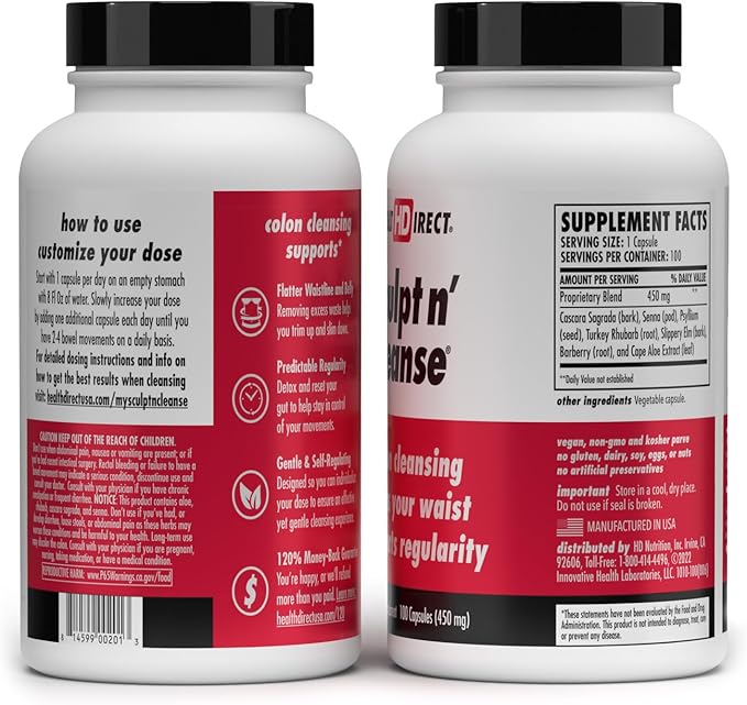 HEALTH DIRECT Sculpt n' Cleanse 100 Veggie