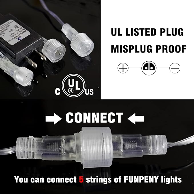 Dazzle Bright 288 LED Christmas Light, 11.8 Inch Meteor Shower Rain Lights with 8 Tubes, Waterproof Plug in Falling Rain Lights Christmas Decorations for Xmas Bushes Tree Yard Party (Green)