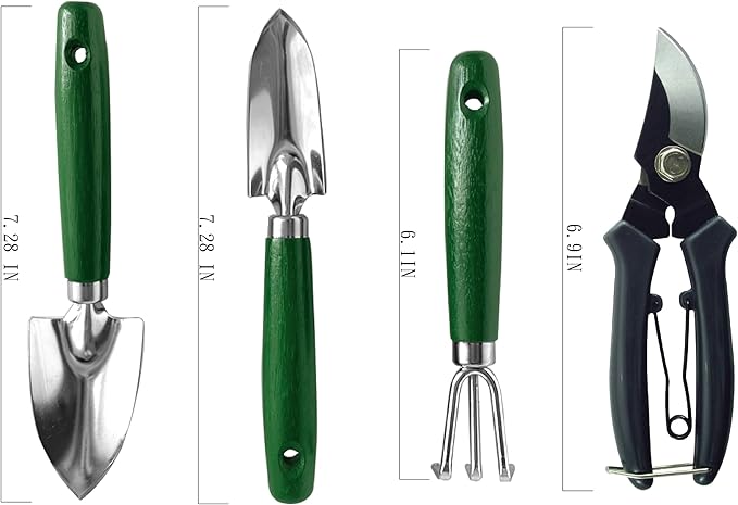 SUMIO Mini Garden Tool kit, Desk Indoor Plant Tool Set, Portable Garden Tool Set, Succulent Tools Kit, Office Planting