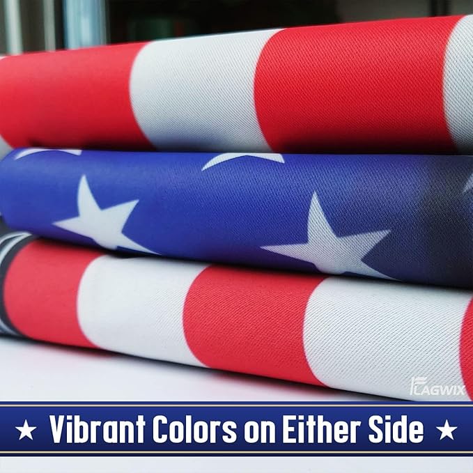 FLAGWIX Patriot American Dog Flag - Labrador Retriever Dogs Double Sided Flag - 4th of July Decorations for Home, Outside, Patriotic House Flag 30x40 Heavy Duty Canvas, Decorative Indoor Outdoor Flag