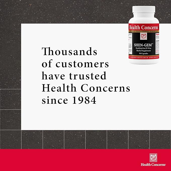 Health Concerns Shen-Gem 90 Capsules