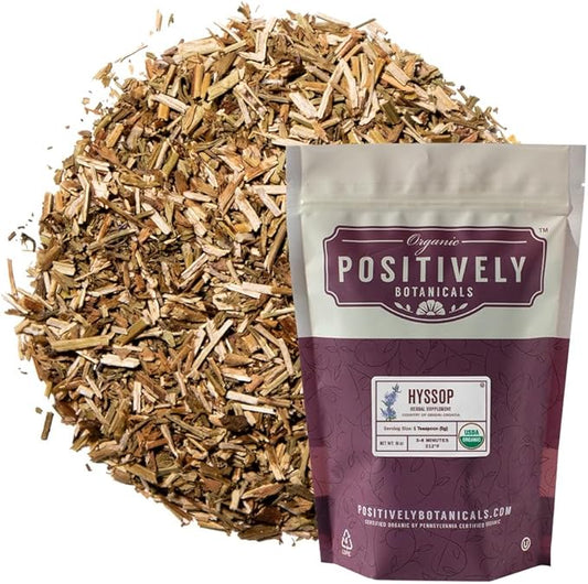 Organic Positively Botanicals Company, Hyssop, Loose 16 Ounce