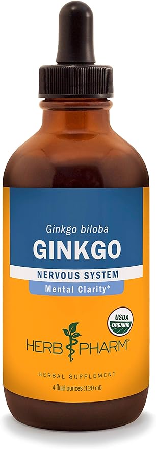 Herb Pharm Certified Organic Ginkgo Liquid 4 Ounce