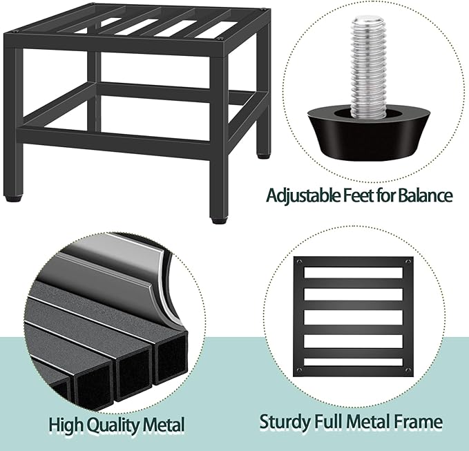 Plant Stand Indoor Outdoor, 3 Pcs Heavy Duty Plant Stands Metal Pedestal Stand for Indoor Outdoor, Wrought Iron Flower Stand Display Planter Shelf for Garden Deck Living Room