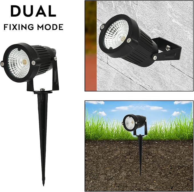 Color Change Landscape Lighting Low Voltage LED Outdoor Spotlights 6W 12V IP66 Waterproof Landscaping Lights Remote Control Garden Pathway Lights RGB Trees Decorations