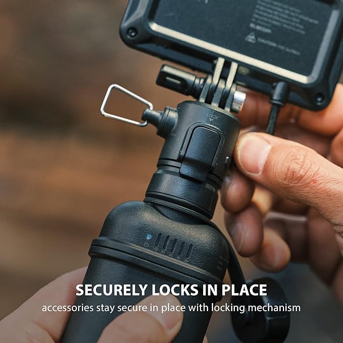 ELECOM NESTOUT Outdoor Camping LED Lantern w/ Mini Tripod, Dimmable USB Powered Soft LED Light, IP44 Water Dust Resistant, 10-350 Lumen, Portable Lamp for NESTOUT Power Bank, Black (LAMP-1)