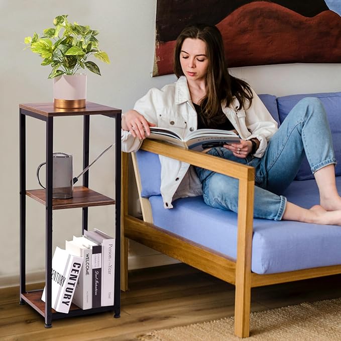 Tall Plant Stands Indoor, 3 Tier Plant Table, Corner Plant Stands for Indoor Plants Multiple, Small Side Table for Indoor Plants, Tall Plant Table