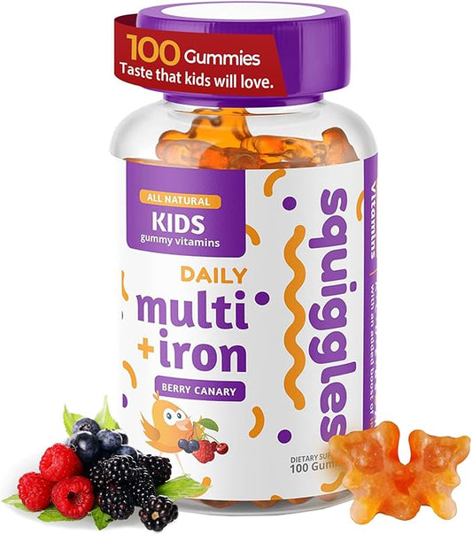 Kids Multivitamin + Iron Gummies 100ct.