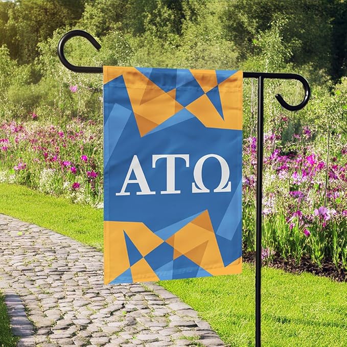 Alpha Tau Omega Licensed Flag Garden 12x19 inches Flag Banner Yard Decor Outdoor Decoration (Alpha Tau Omega #7)