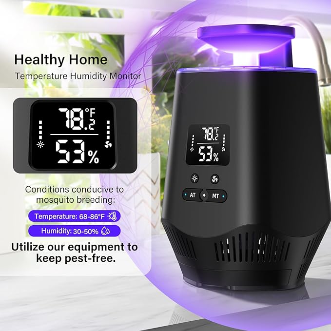 Fruit Fly Traps for Indoors, Gnat Traps for House Indoor Fly Trap Indoor, Effective Fruit Fly Traps Bug Zapper Indoor Mosquito Trap for House Plant Pest Control with 10PCS Refills