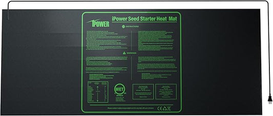 iPower 48" x 20" Waterproof Durable Seedling Heat Mat Warm Hydroponic Plant for Indoor Gardening Germination Starting