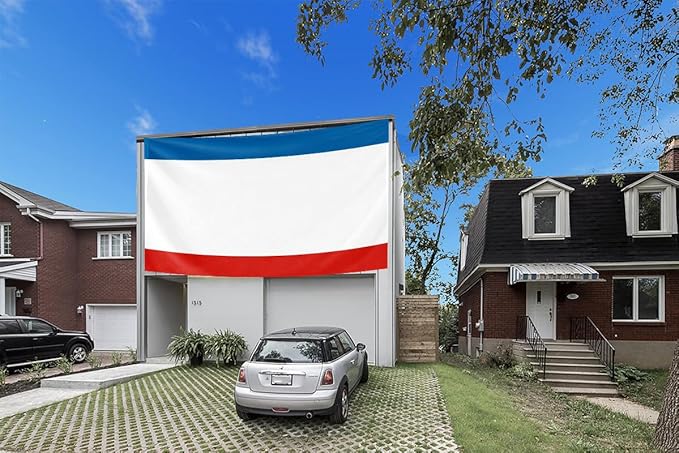 Ukraine Crimea Extra Large Flag 8x12FT Giant Ukrainian Crimean Polyester Banner With 3 Grommets Fade Resistant Vivid Color For Patriotic Festival Events Party Decoration(Crimea UKR, 8x12FT)