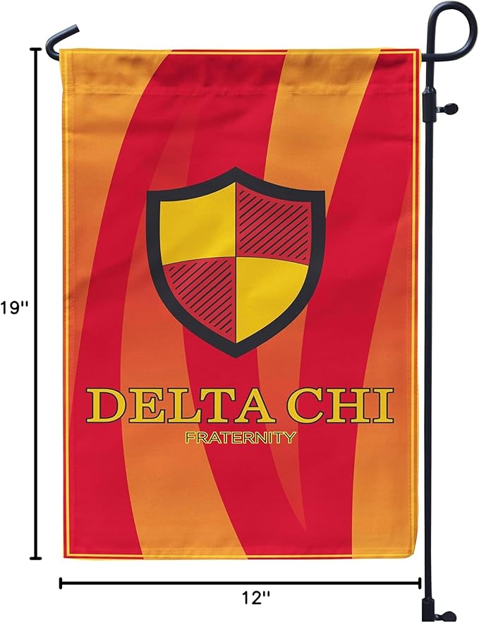 Delta Chi Licensed Flag Garden Flag Banner Yard Decor Outdoor Decoration (Delta Chi #2)