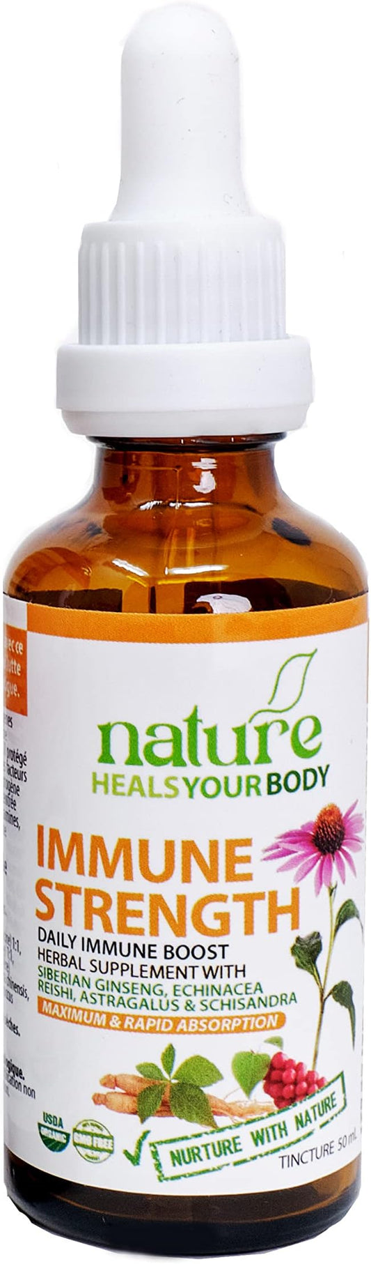 Immune Strength Herbal Tincture – Natural (50 mL)