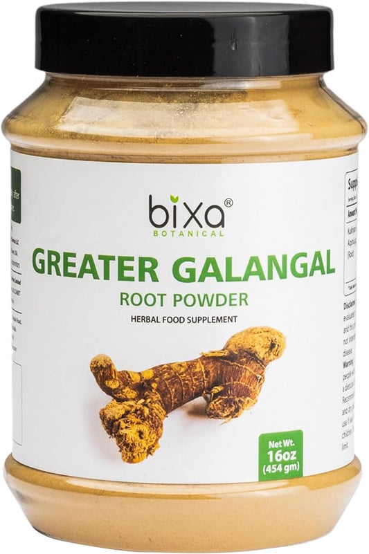 bixa BOTANICAL Greater Galangal Root Powder 1 Pound /(454G/16 Oz)