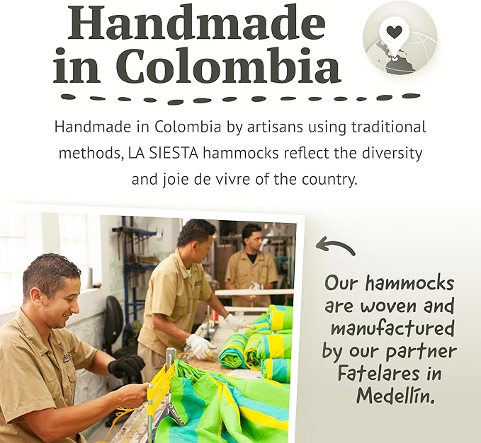 La Siesta® XL King Habana Cotton Hanging Hammock Chair, Indoor Outdoor Hammock Swing Chair, Boho Hanging Chair Bedroom Patio, Max 355 Lbs, Chocolate