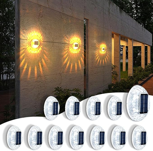 Waterproof LED Decorative Lights, Led Solar Lights for Wall, Garden, Yard, Patio, Pool, Pathway, 12 Pack Led Atmosphere Lights