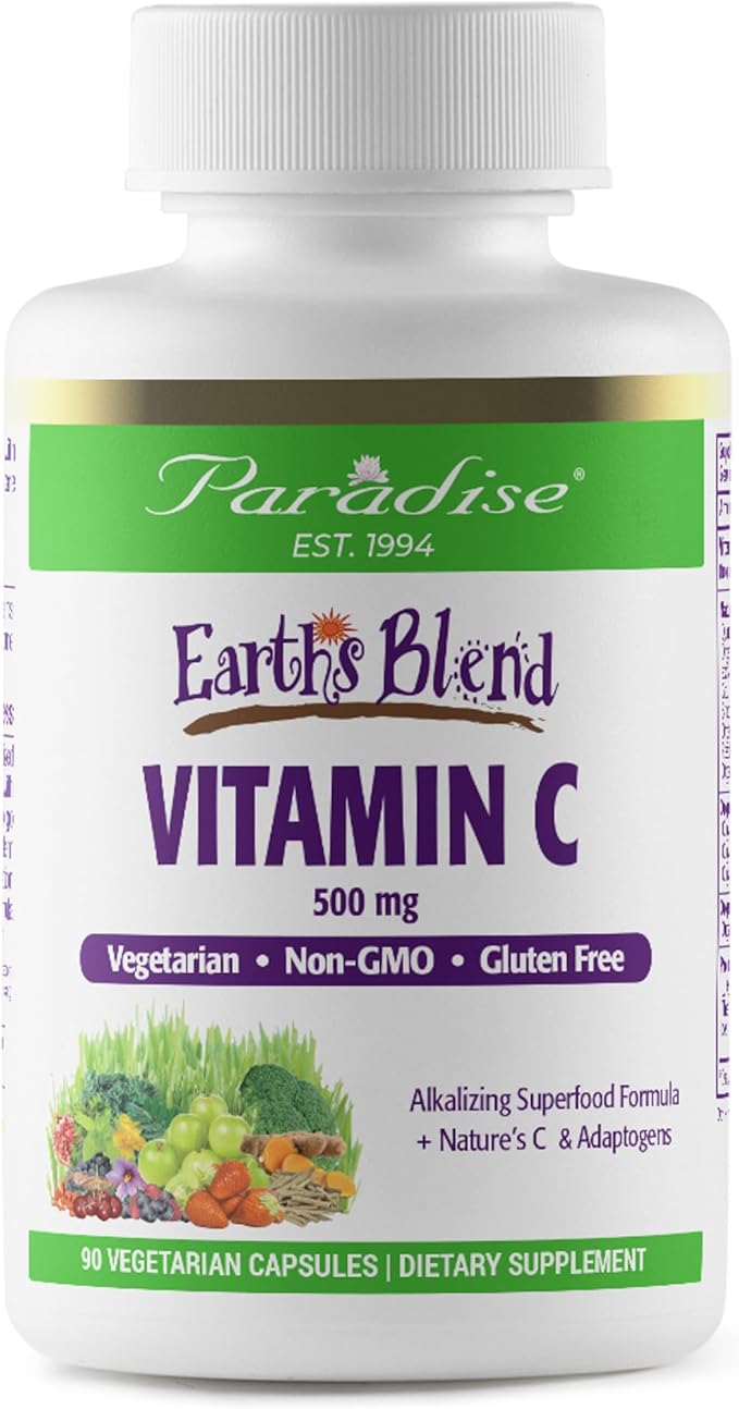 Paradise Herbs Earth's Blend Vitamin C 90 Vegetarian