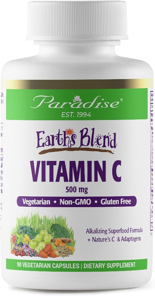 Paradise Herbs Earth's Blend Vitamin C 90 Vegetarian