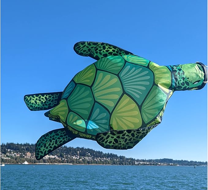 Madrona Brands Small Turtle Windsock | Durable Outdoor Hanging Decoration | Yard, Garden, Patio, Beach and More | 32 Inch