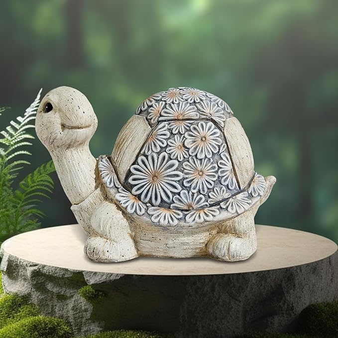 Artpual Turtle Outdoor Statues for Garden Lawn Decor Outside Statue for Patio Yard Porch Balcony Home House Ornament, Great Gifts for Family and Friends