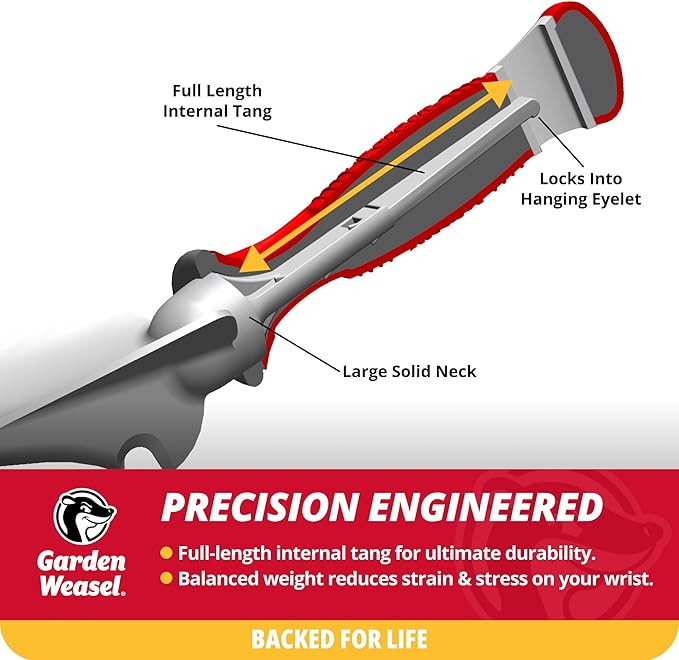 Garden Weasel Garden Trowel | Plant, Dig and Cultivate | Planting and Gardening Hand Digging Tool, Heavy Duty Trowel, Mini Gardening Shovel | 91365