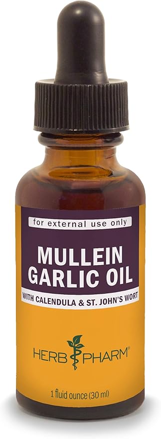 Herb Pharm Mullein Garlic Herbal Oil 1 Ounce