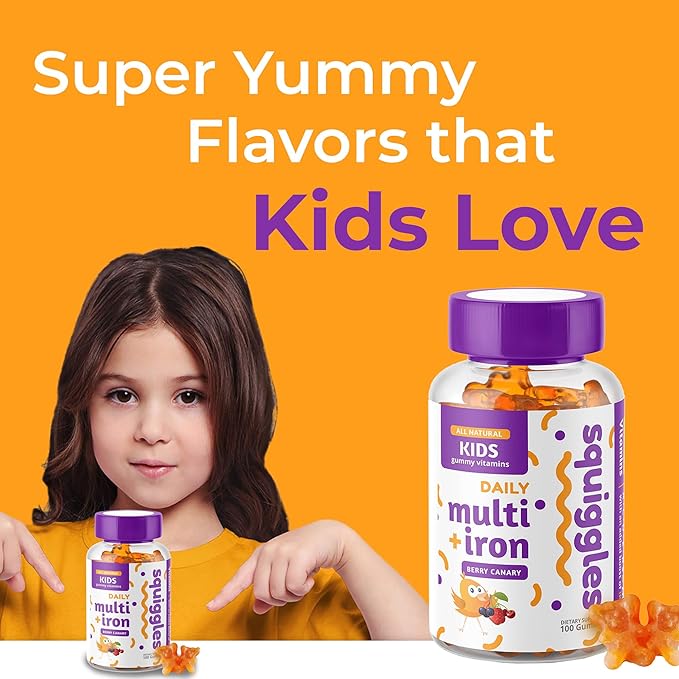 Kids Multivitamin + Iron Gummies 100ct.