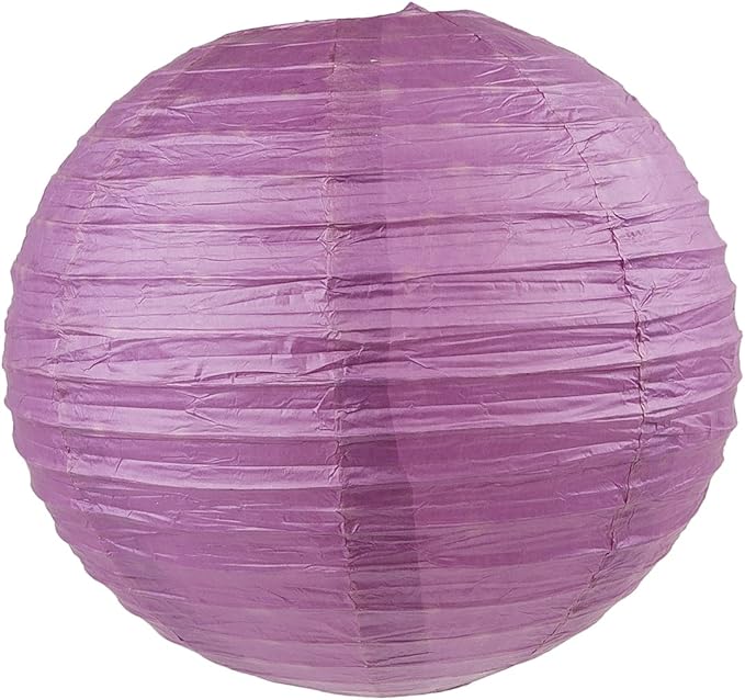 WYZworks - Round Paper Lanterns 10 Pack (Purple Plum, 10") - Hanging Paper Lanterns Lamp for Wedding, Birthday, Party and Home Decorations with 8", 10", 12", 16" Option