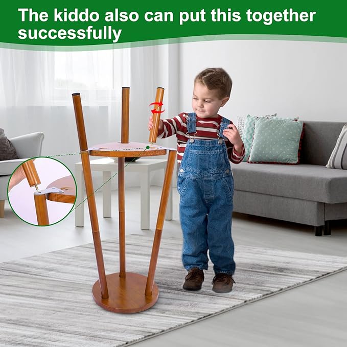 Plant Stand Indoor Tall,2 Tier Convertible Wooden Flower Stand,Planter Stand,Multi-purpose Plant Shelf Indoor for Living Room Balcony Garden Patio Office,Walnut