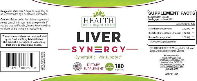 Health As It Ought To Be Syn3rgy Supplement 180 Capsules