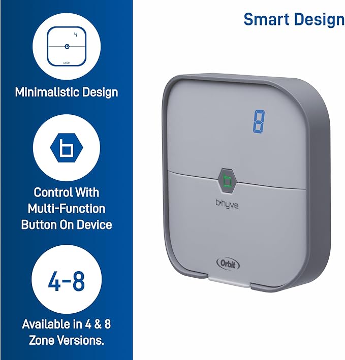 Orbit 57925 B-hyve 8-Zone Smart Indoor Sprinkler Controller