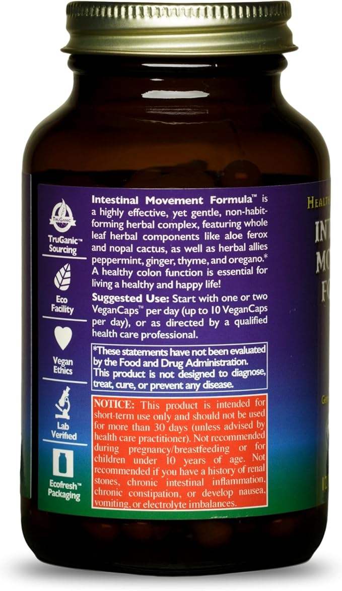 HealthForce SuperFoods Intestinal Movement Formula 120 Caps 3)