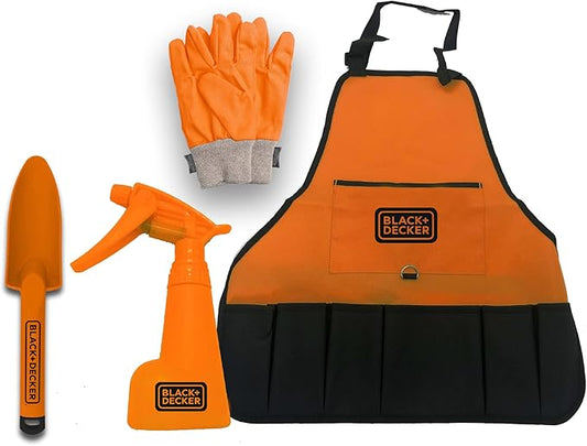 Black & Decker Kids Gardening Set – Pretend Play Set with Costume and Gardening Accessories