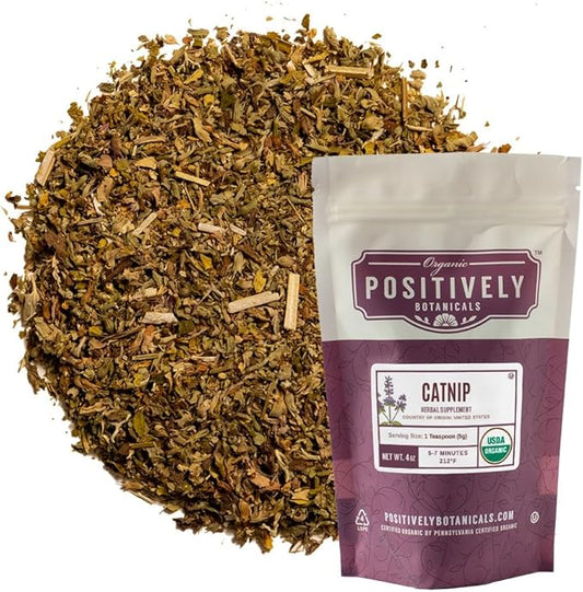 Organic Positively Botanicals Company, Catnip Loose 4 Ounce