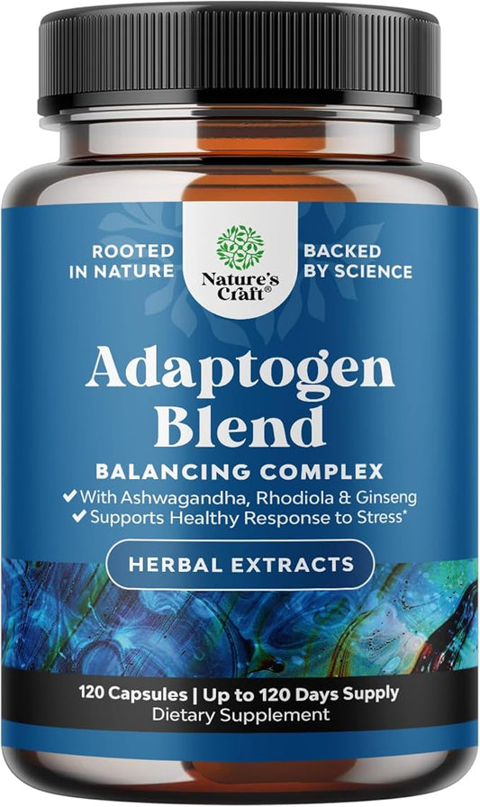 Herbal Adaptogen Mood Support Supplement -120ct
