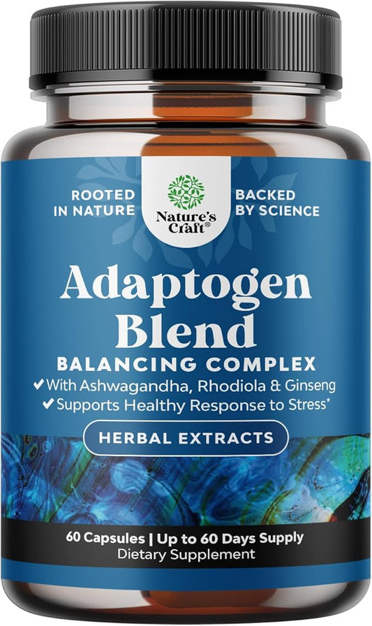 Herbal Adaptogen Mood Support Supplement 60ct