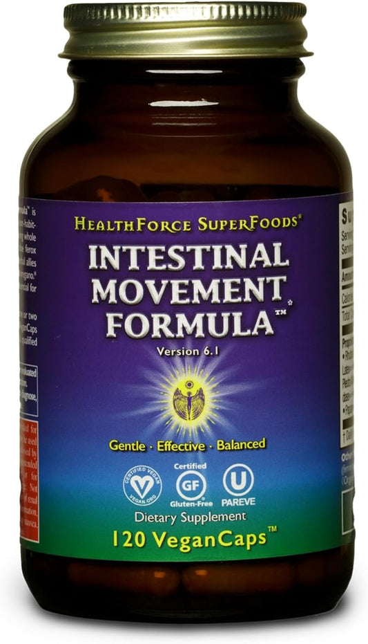 HealthForce SuperFoods Intestinal Movement Formula 120 Capsules