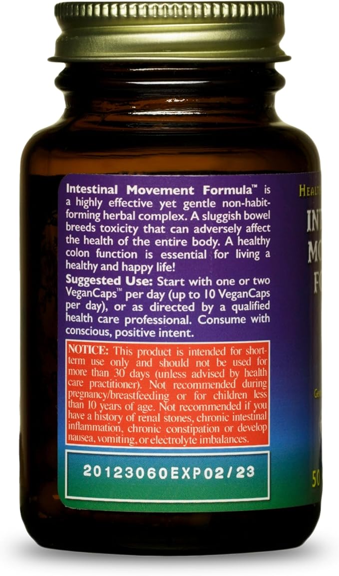 HealthForce SuperFoods Intestinal Movement Formula 50 Caps