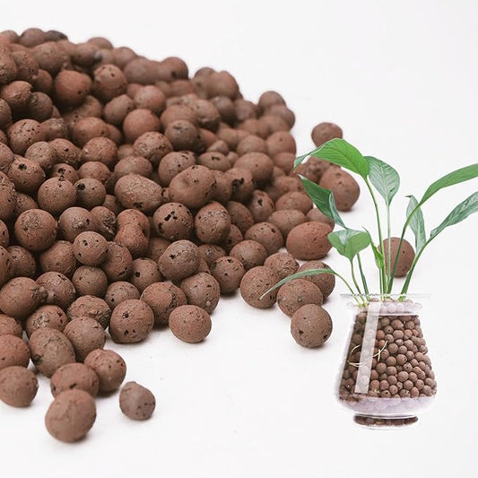 5 lbs LECA Balls for Indoor Plants, 4-16mm Clay Pebbles for Plants Hydroponic, Aquaponics, Natural Leca Balls for Soil Root Development, Orchid Potting Mix