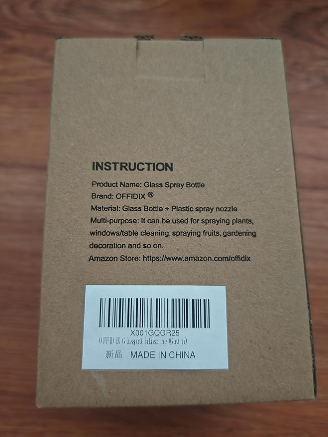 OFFIDIX Glass Spray Bottle, Fine Mist Plant Mister Handheld Pressure Spray Bottles,0.4L/13.5oz Watering Can with Adjustable Nozzle for Outdoor Indoor Gardening and Cleaning Work (Green)