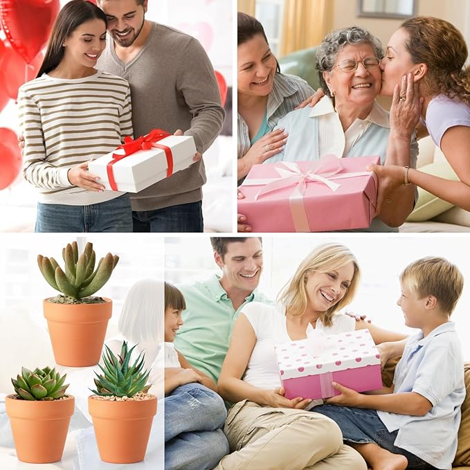 Terra Cotta Pots, 24 Pack 3.15 Inch Mini Clay Pots with Drainage Holes,Cactus Flower Nursery Terracotta Pots for Indoor/Outdoor Succulent Plants, Crafts, Wedding Favor