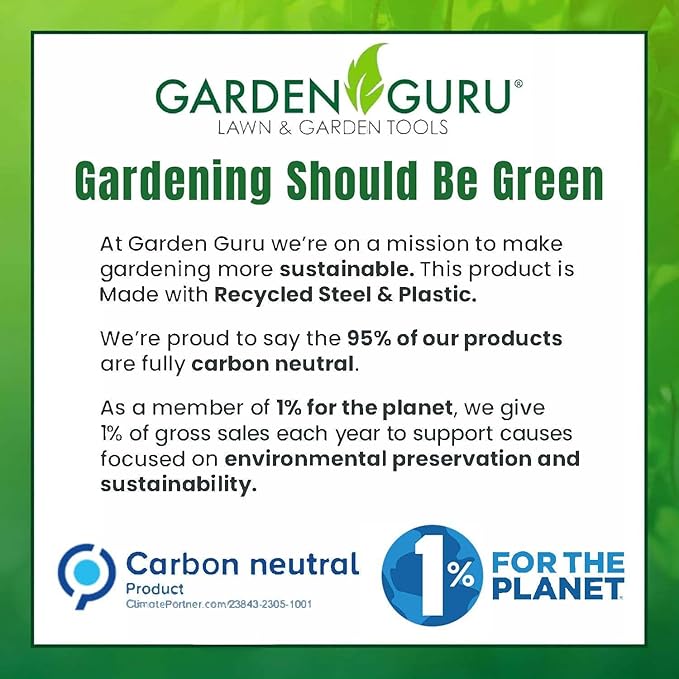 Garden Guru Transplanter Trowel Shovel - Stainless Steel - Rust Resistant - Ergonomic Grip - Perfect Hand Shovel Tool for Gardening Weeding Transplanting and Digging in Garden Beds