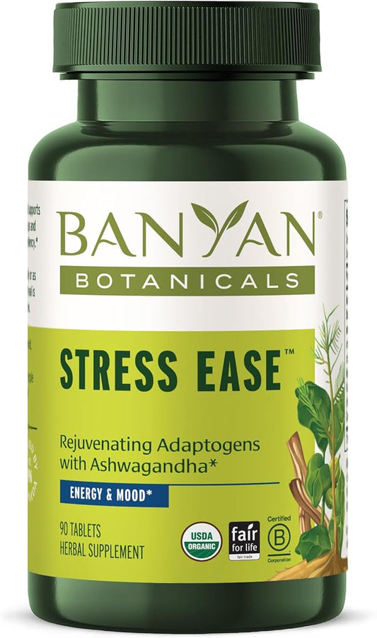 Banyan Botanicals Stress Ease – Organic 90 Tablets